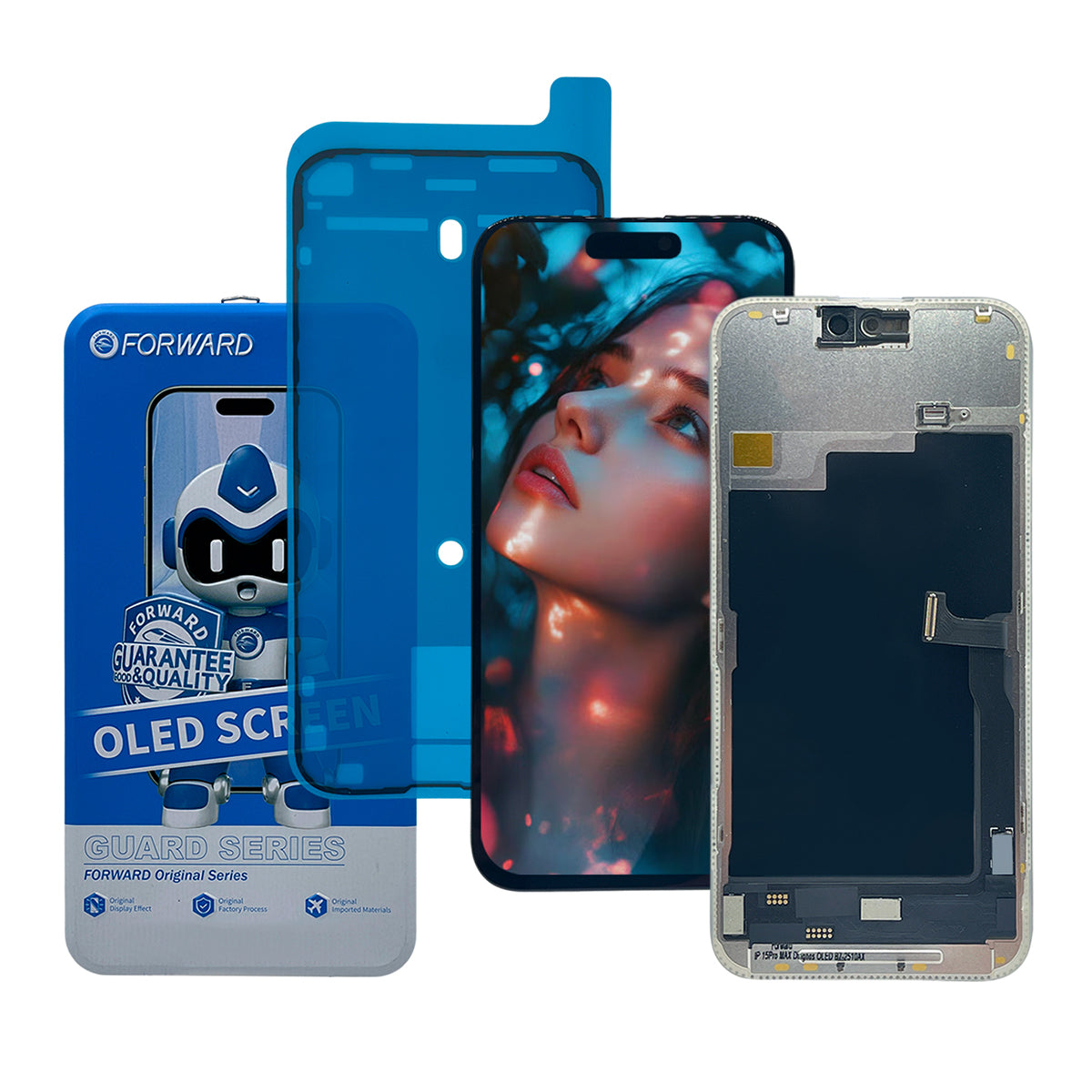 Pantalla Forward Premium Autoprogramable para iPhone (Serie 15 al 15 Pro Max)