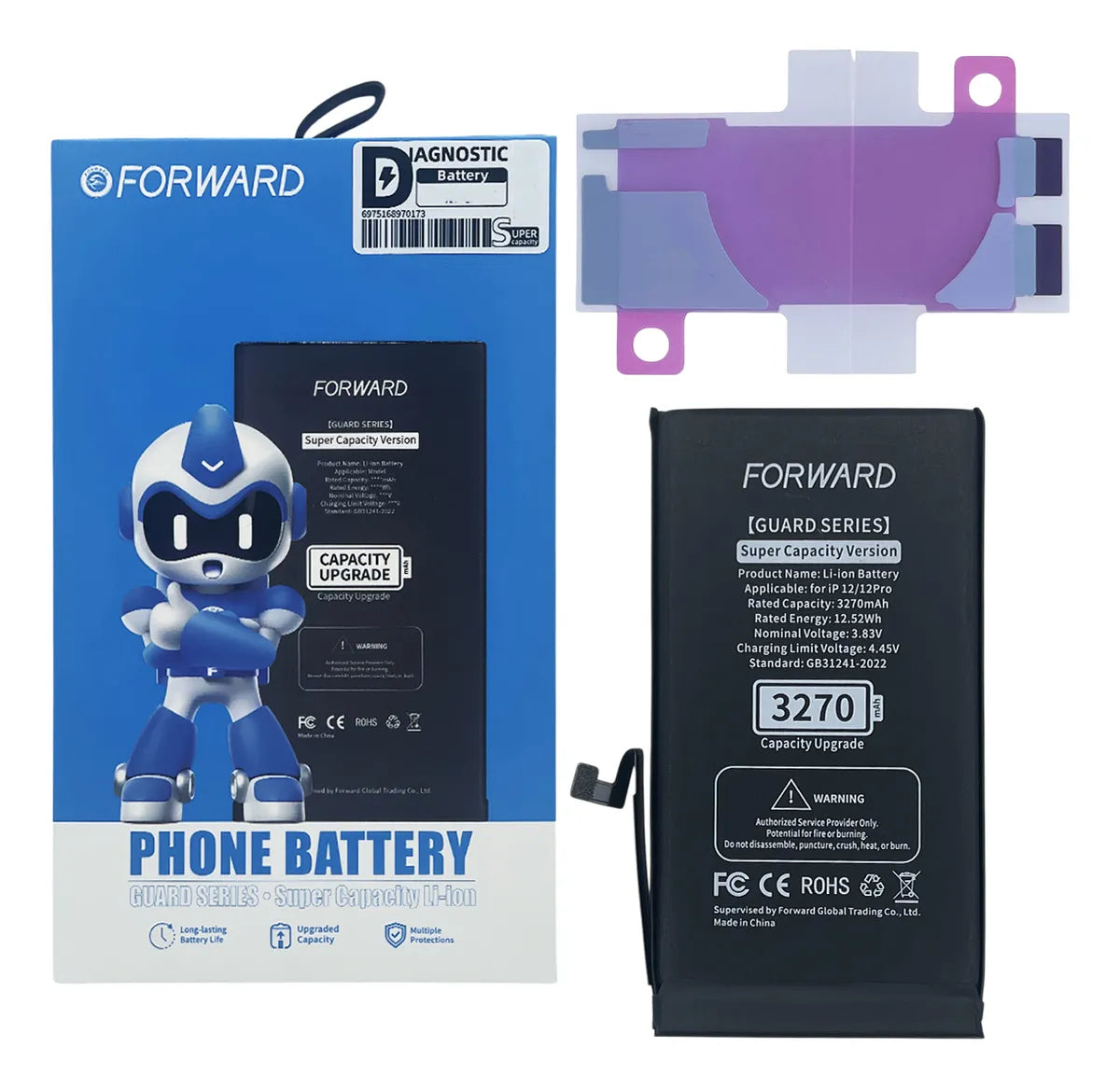 Bateria Autoprogramable Para iPhone 12/ 12 Pro Forward