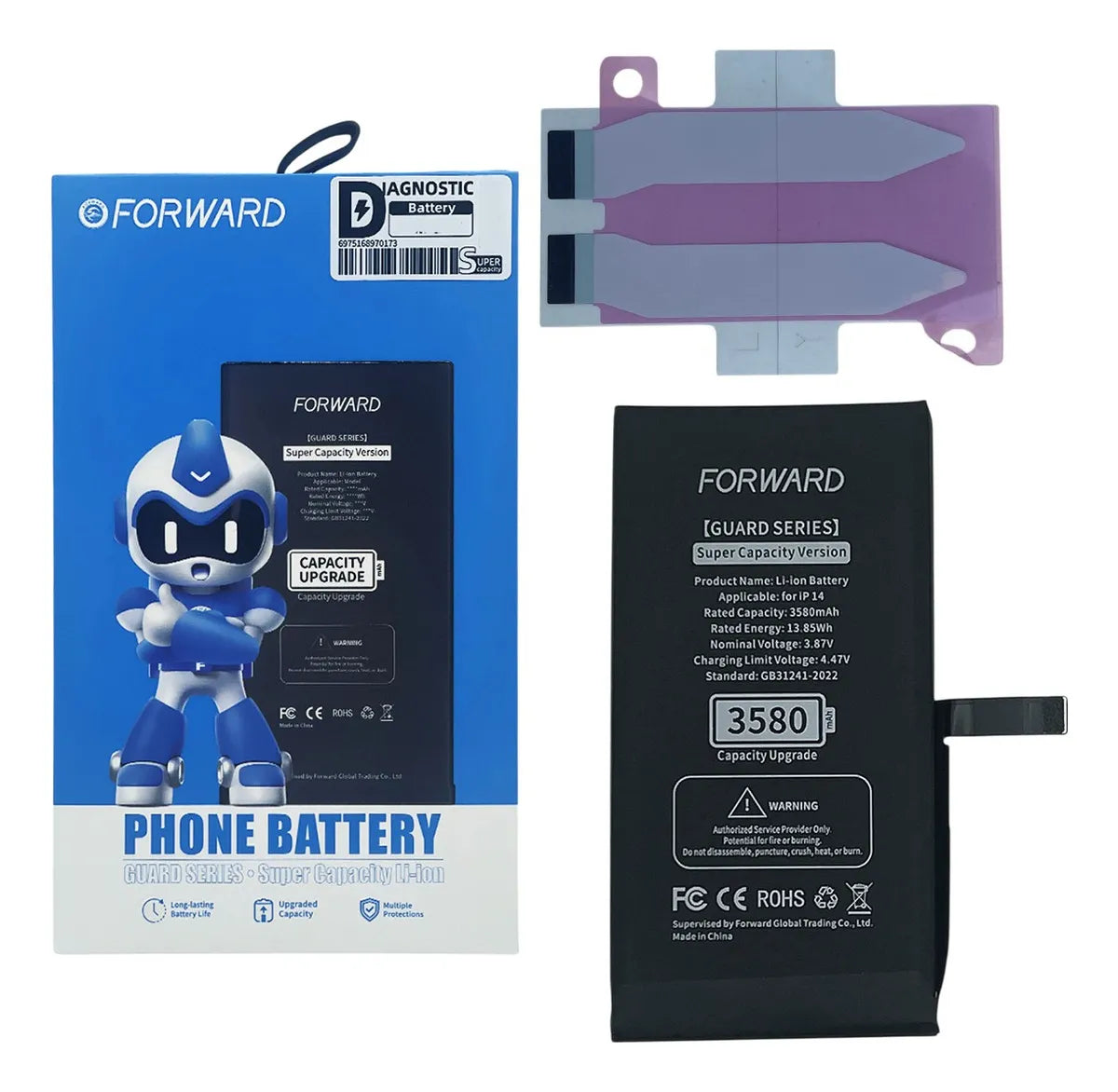 Bateria Para iPhone 14 Forward Autoprogramable