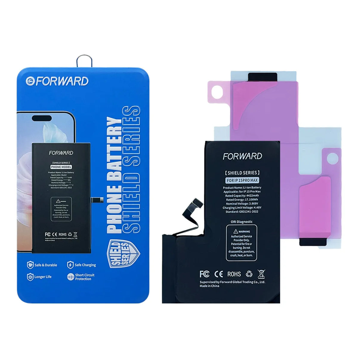 Batería Forward Autoprogramable iPhone Serie 15 – Calidad Genuine New — vista 4