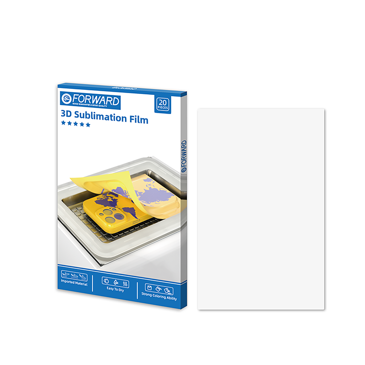 Papel para sublimación 3D FW-S-01F 5 Estrellas Paquete 20 Piezas