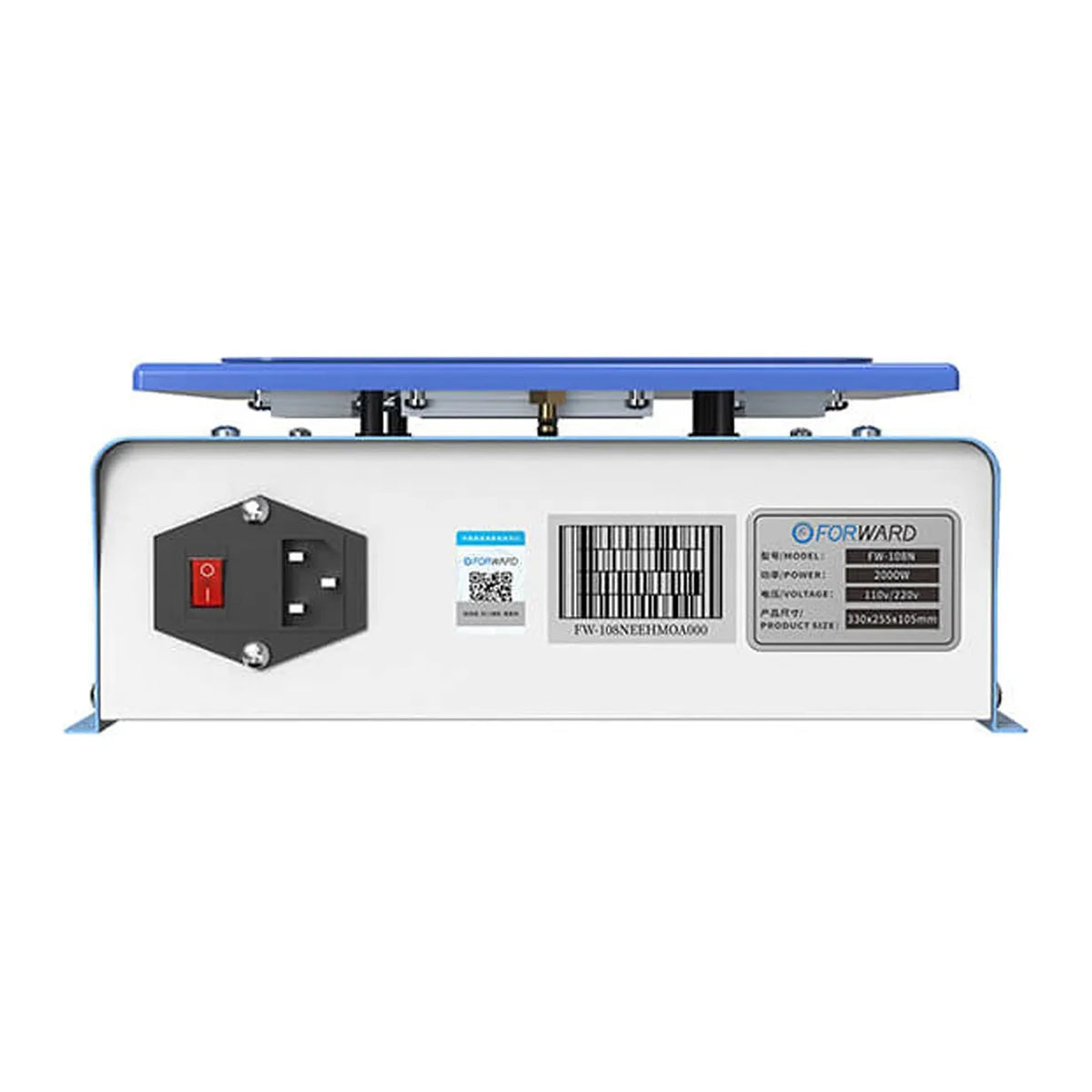 Plancha de Calor y Separador de Glass Forward FW-108N (15")