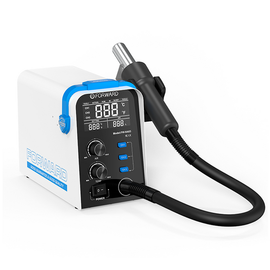 Estación de soldadora de viento helicoidal con control preciso de temperatura FW-HA03