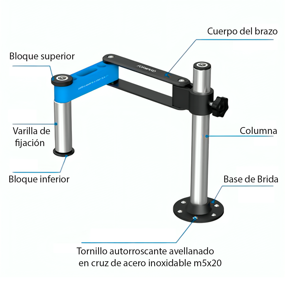 Brazo robótico para microscopio Forward FW-R02