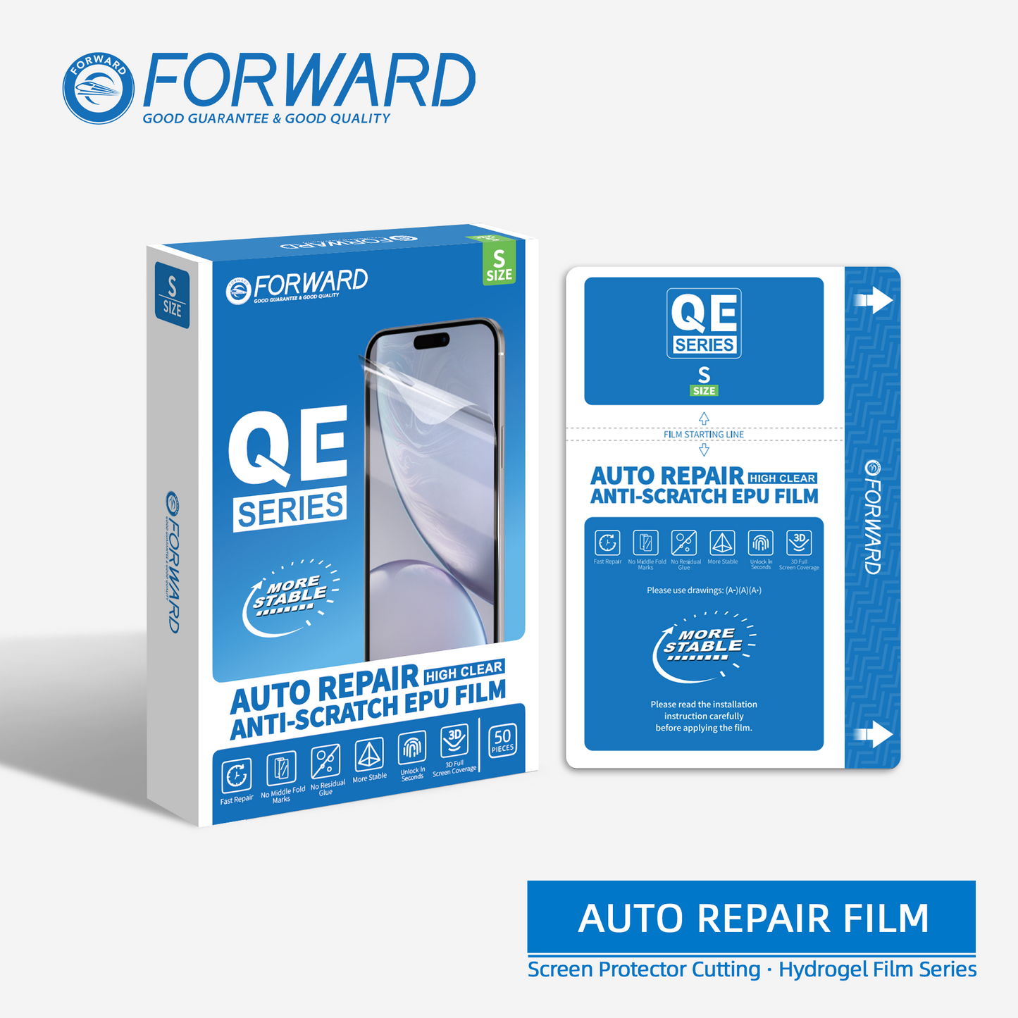 Paquete de 50 Micas de Hidrogel Autoreparable High Clear