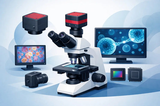 Cámara 4K para microscopio trinocular