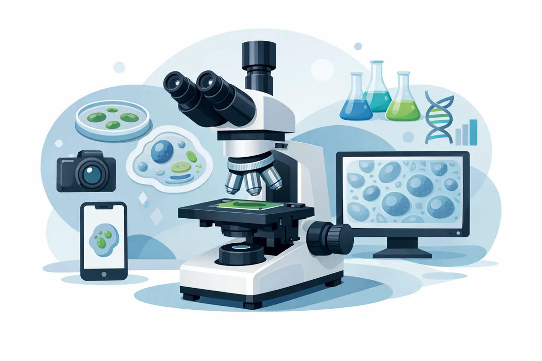 Cómo elegir microscopio trinocular celular