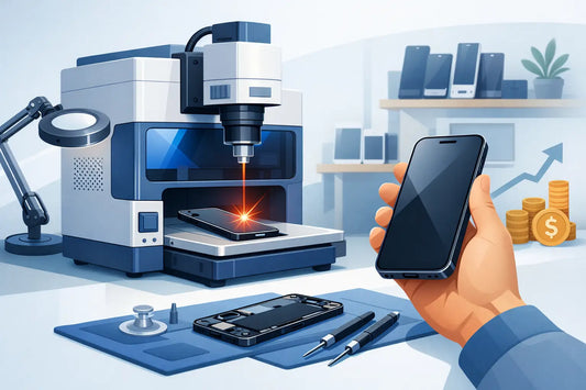 Máquina láser para iPhone para talleres rentables