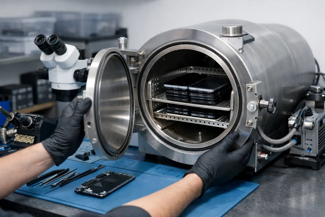 Autoclave profesional para remanufactura de pantallas