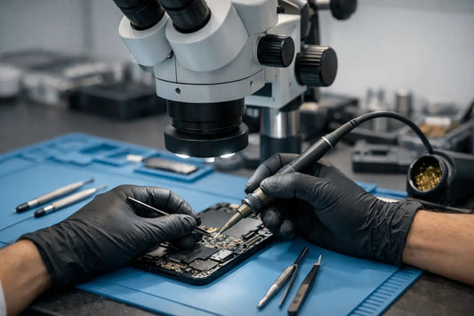 Microsoldadura para celulares con precisión