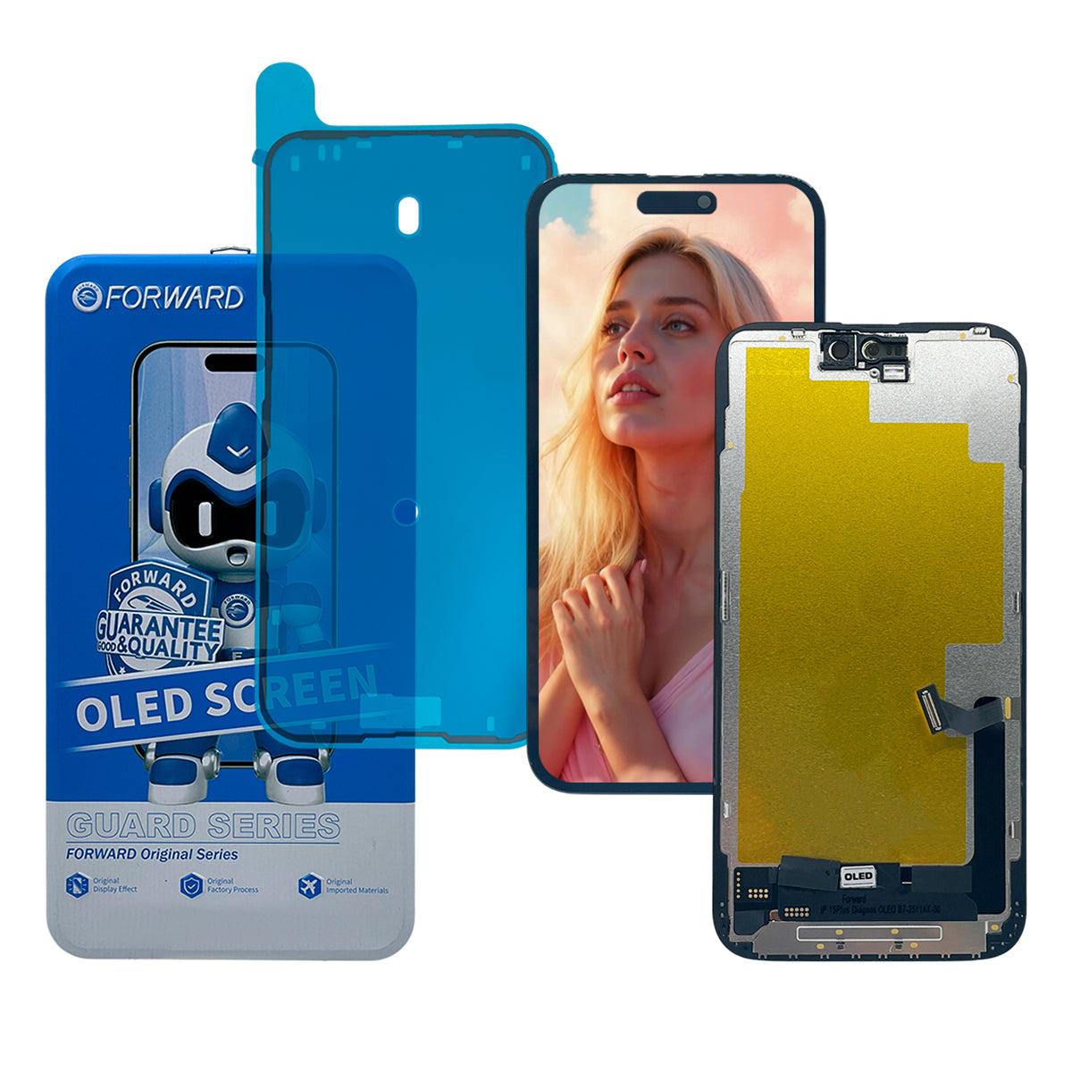 Pantalla Forward Premium Autoprogramable para iPhone (Serie 15 al 15 Pro Max)