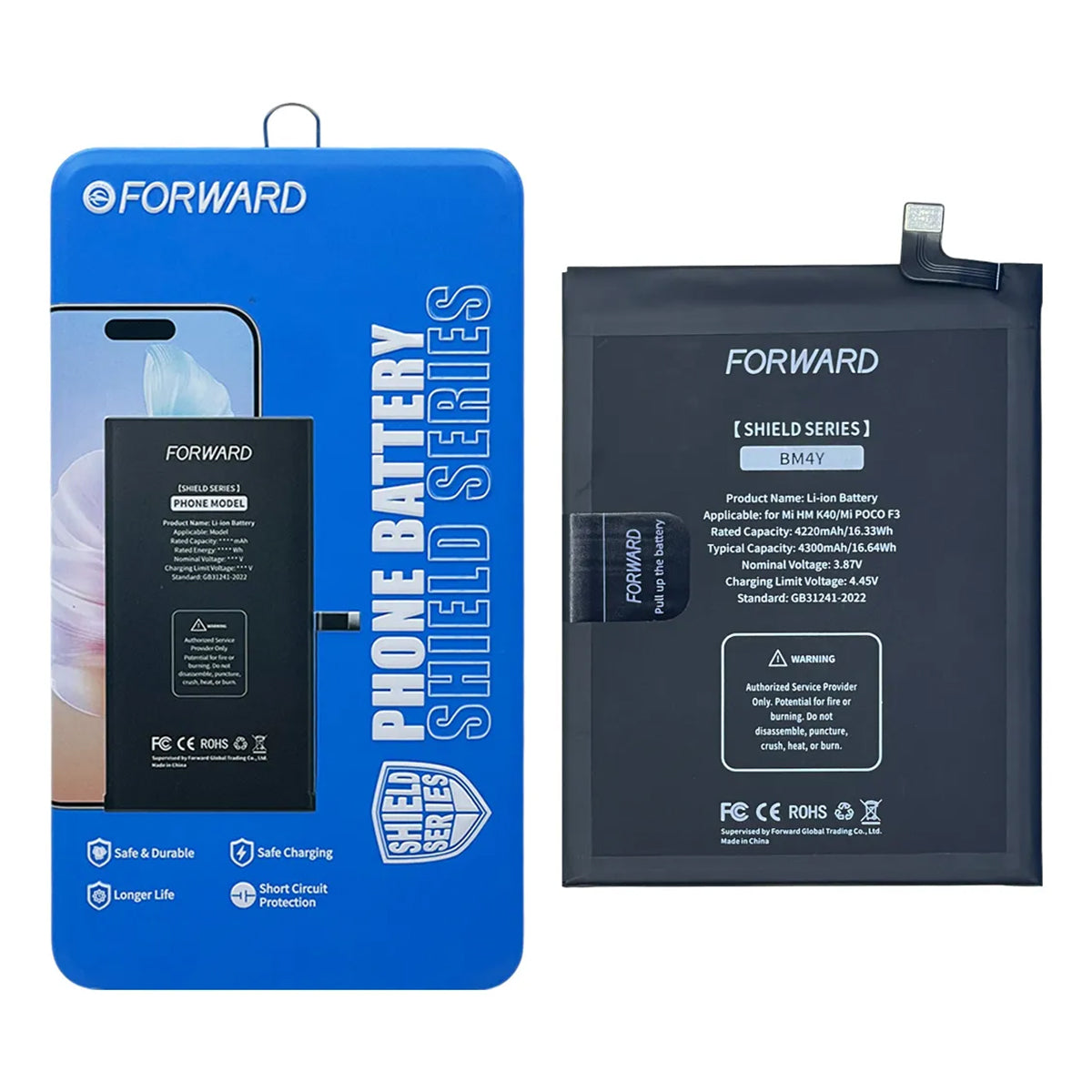 Batería Forward Autoprogramable para Xiaomi Redmi K40 Series – Potencia Pro