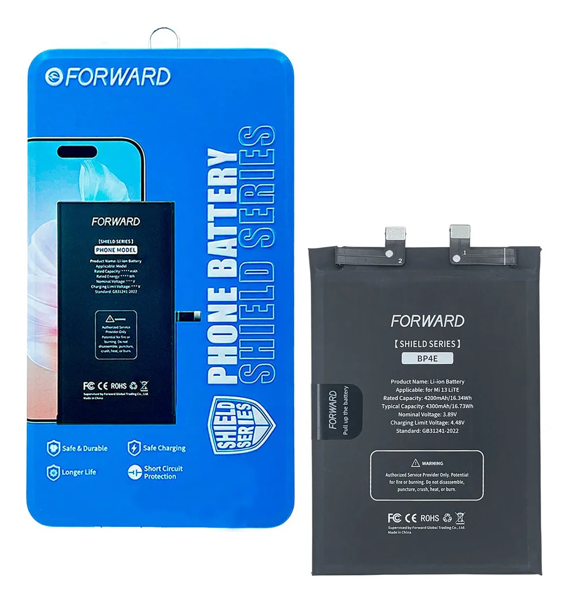 Batterie Premium Pour Xiaomi 13 Lite BP4E + Outils De Remplacement - Neuve, Couleur Multicolore, Compatible Universel