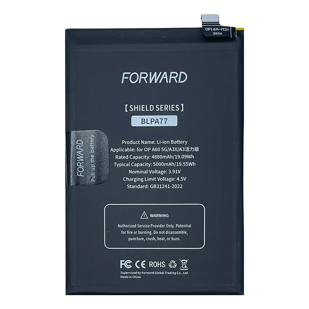 Batería Forward Premium para Oppo A60 5G / A3X / A3