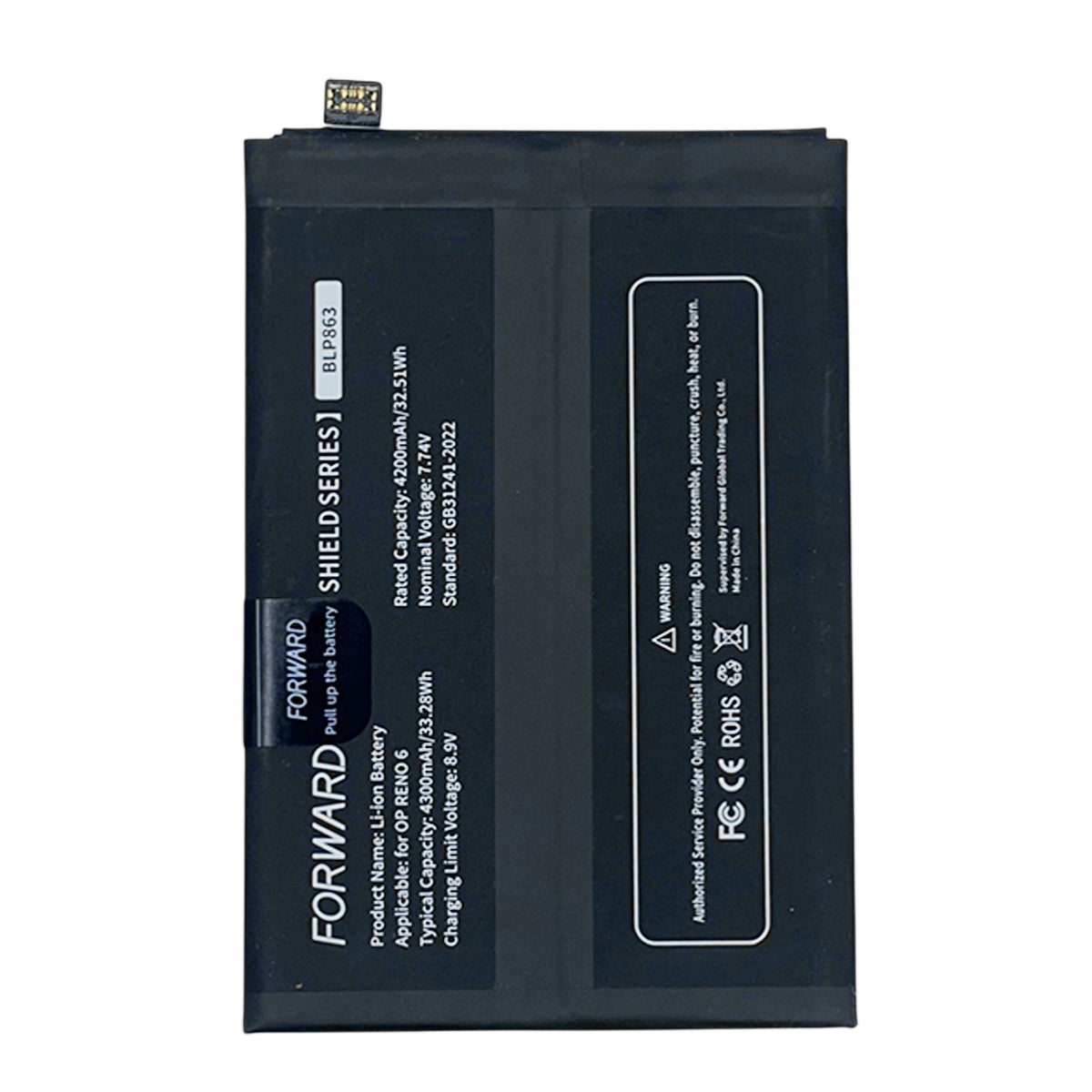 Batería Autoprogramable Forward Premium para Oppo Reno 6