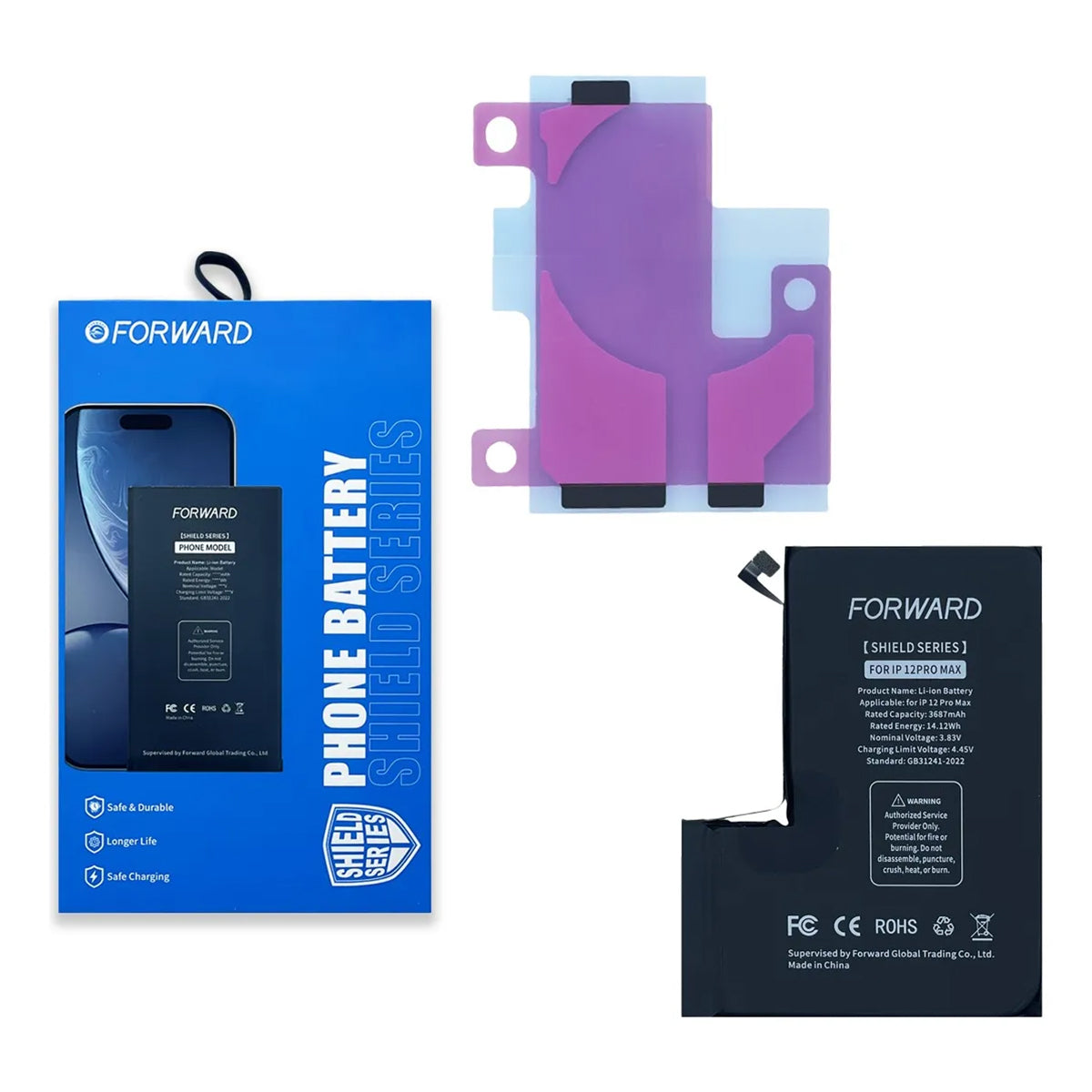 Batería Forward Autoprogramable Serie iPhone 12 – Capacidad Estándar