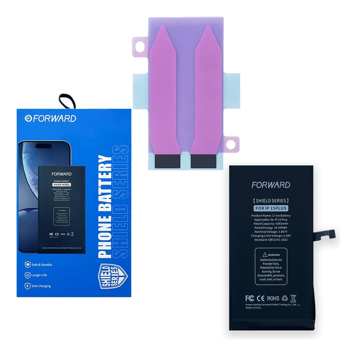 Batería Forward Autoprogramable Serie iPhone 15 – Capacidad Estándar