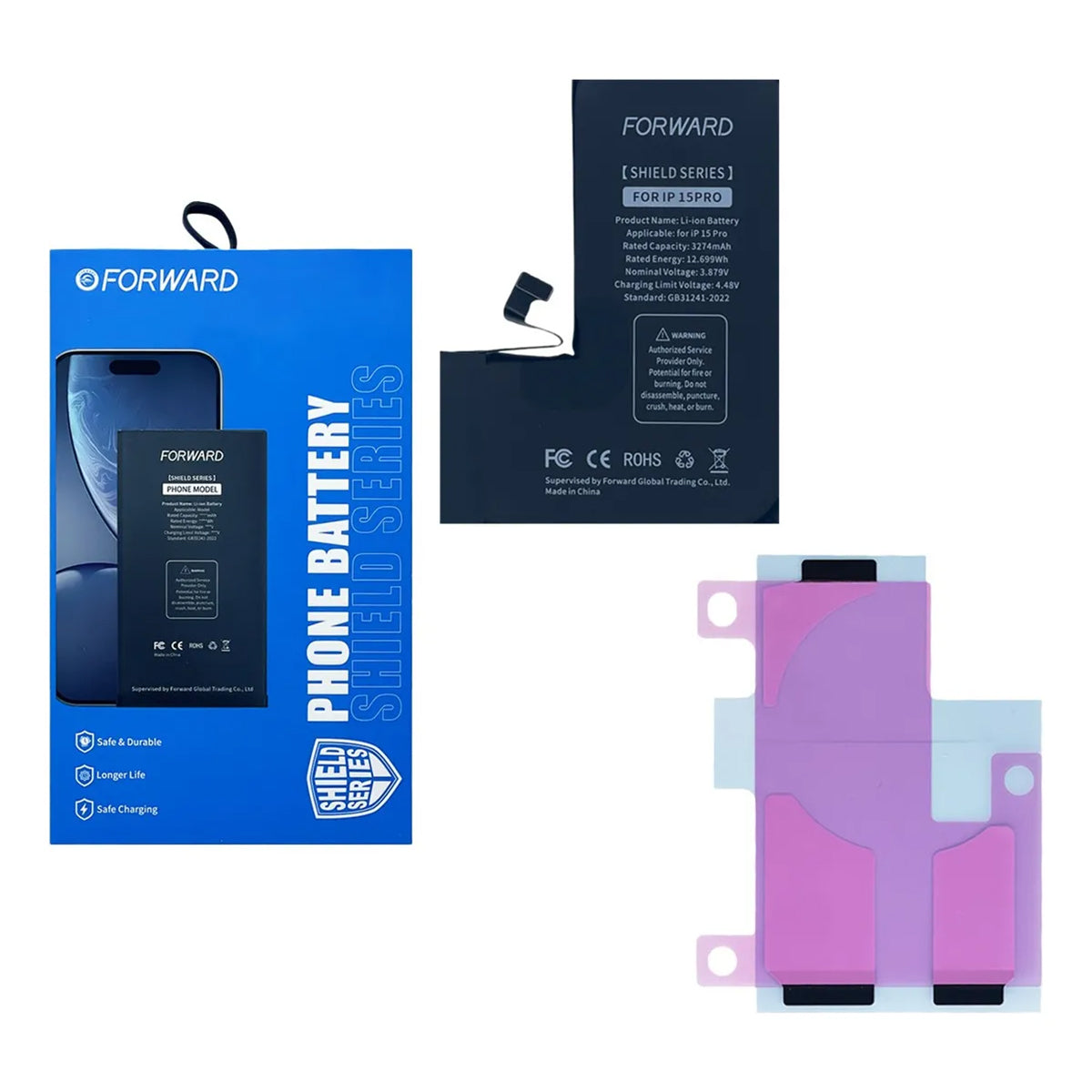 Batería Forward Autoprogramable Serie iPhone 15 – Capacidad Estándar