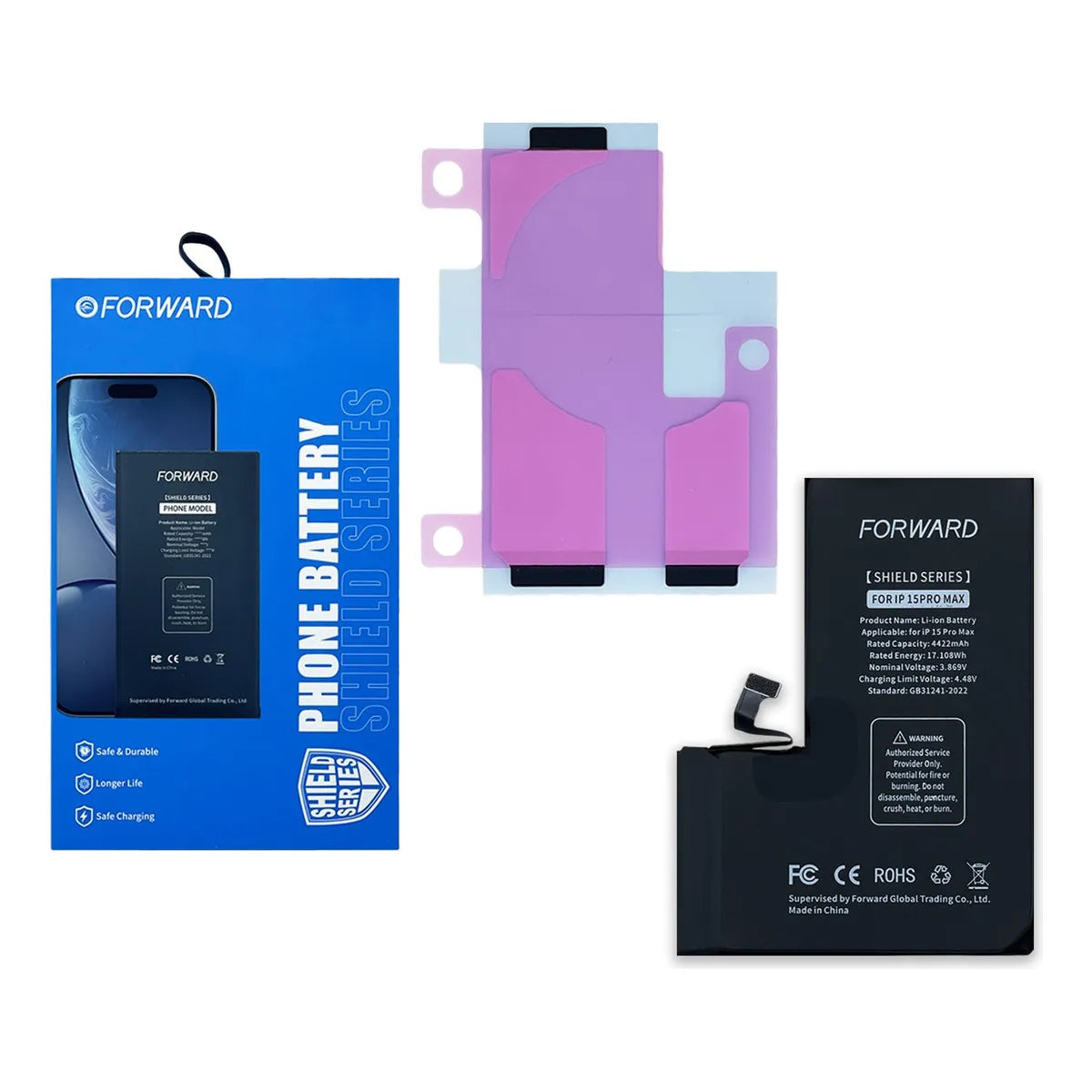 Batería Forward Autoprogramable Serie iPhone 15 – Capacidad Estándar