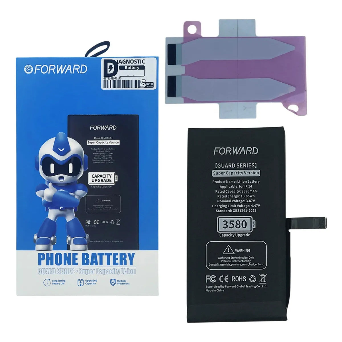 Batería Forward Premium Autoprogramable para iPhone Serie 14