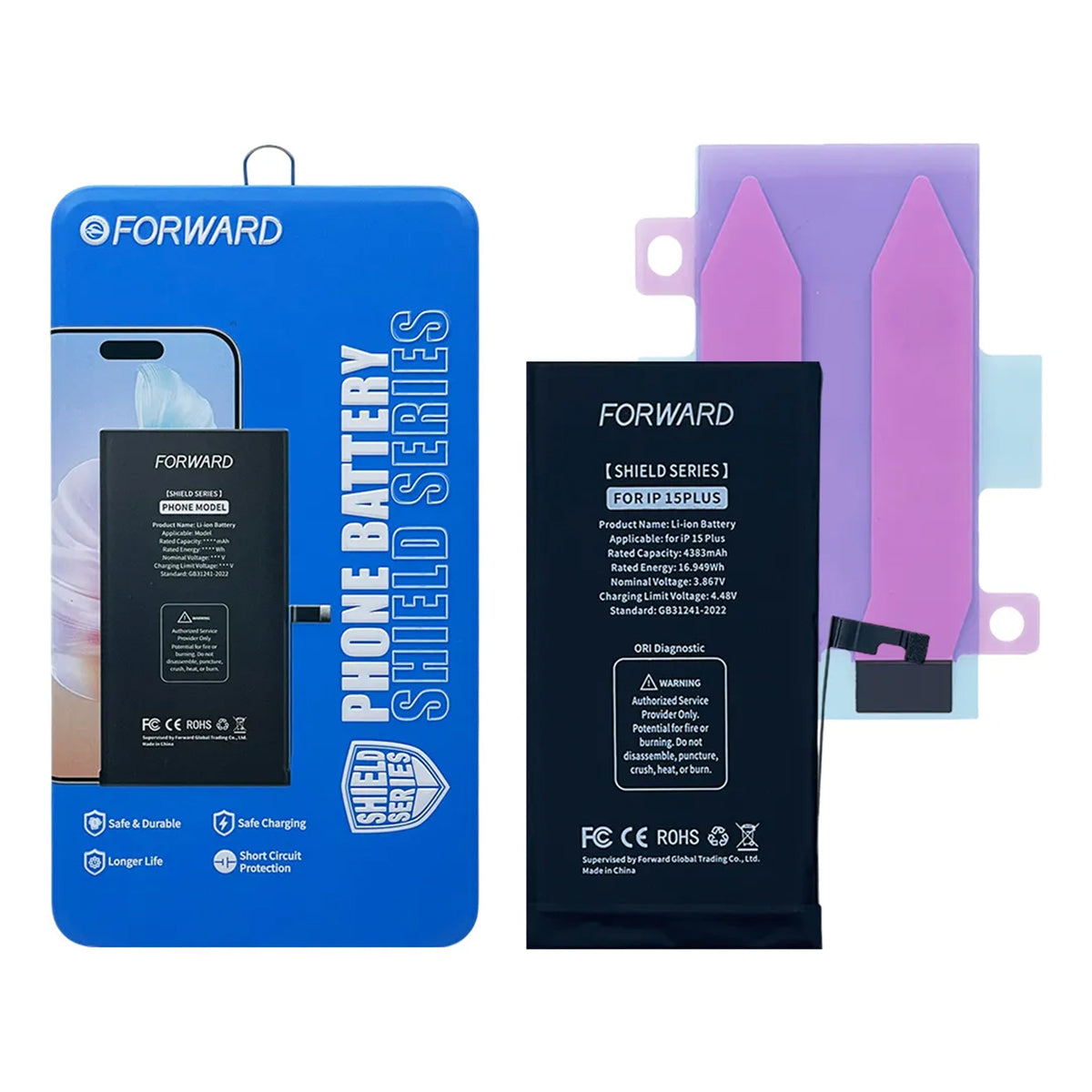 Batería Forward Autoprogramable iPhone Serie 15 – Calidad Genuine New
