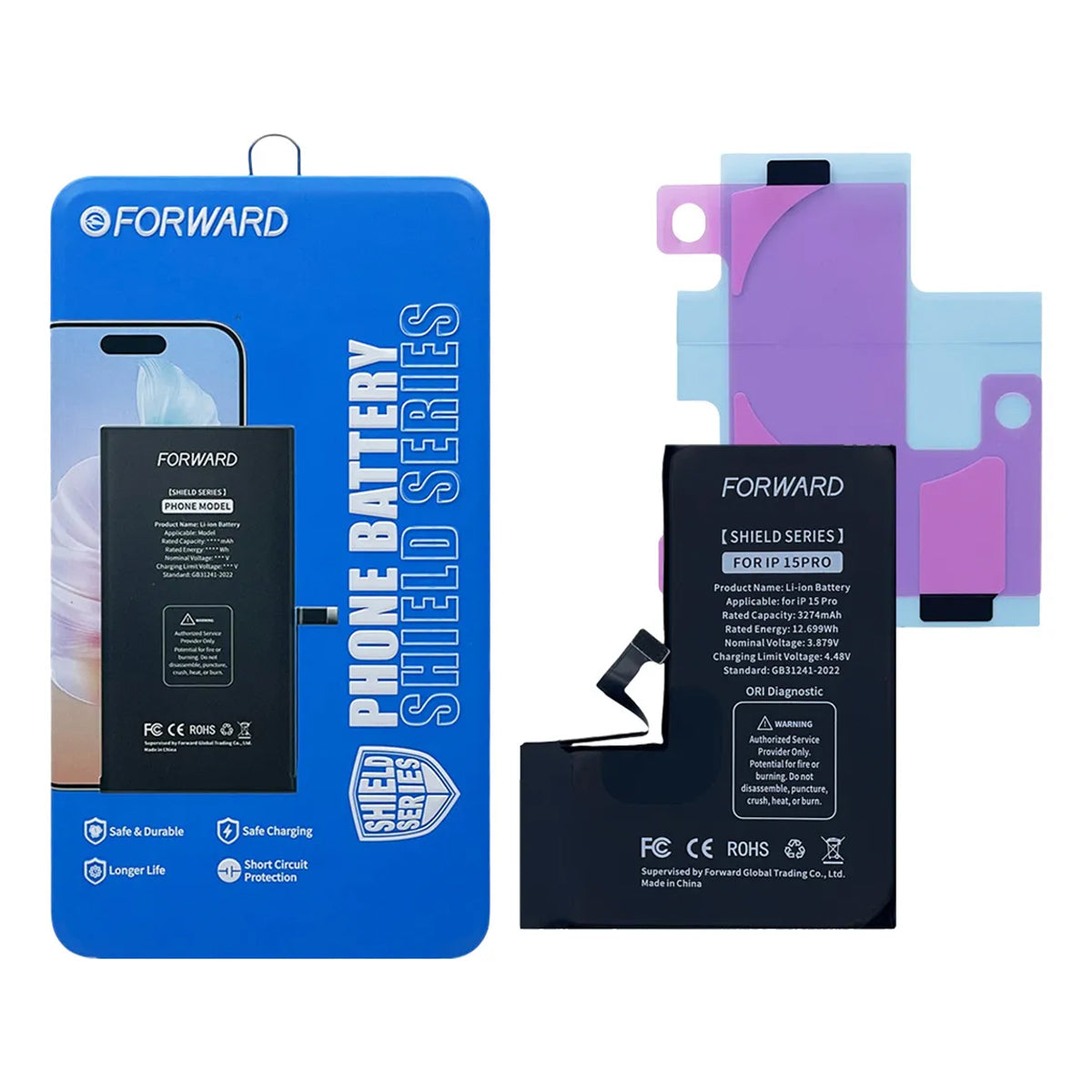 Batería Forward Autoprogramable iPhone Serie 15 – Calidad Genuine New
