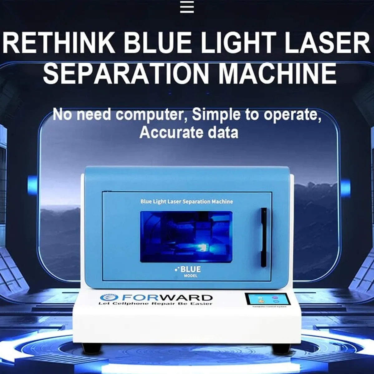 Máquina de Separación Láser Luz Azul + Purificador