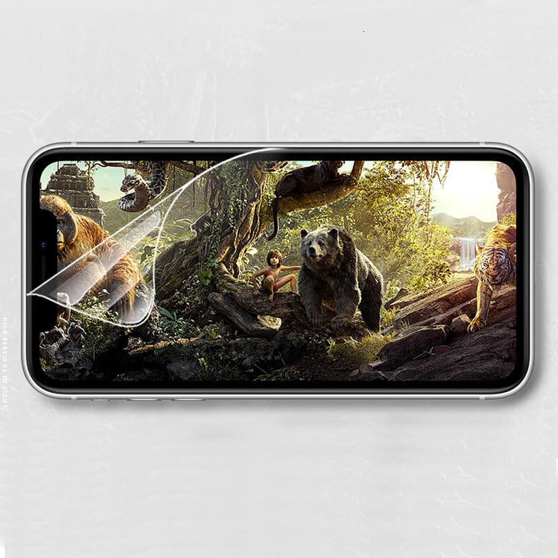 Paquete 50 Piezas Micas Hidrogel Transparente 7 Pulgadas Shield Series