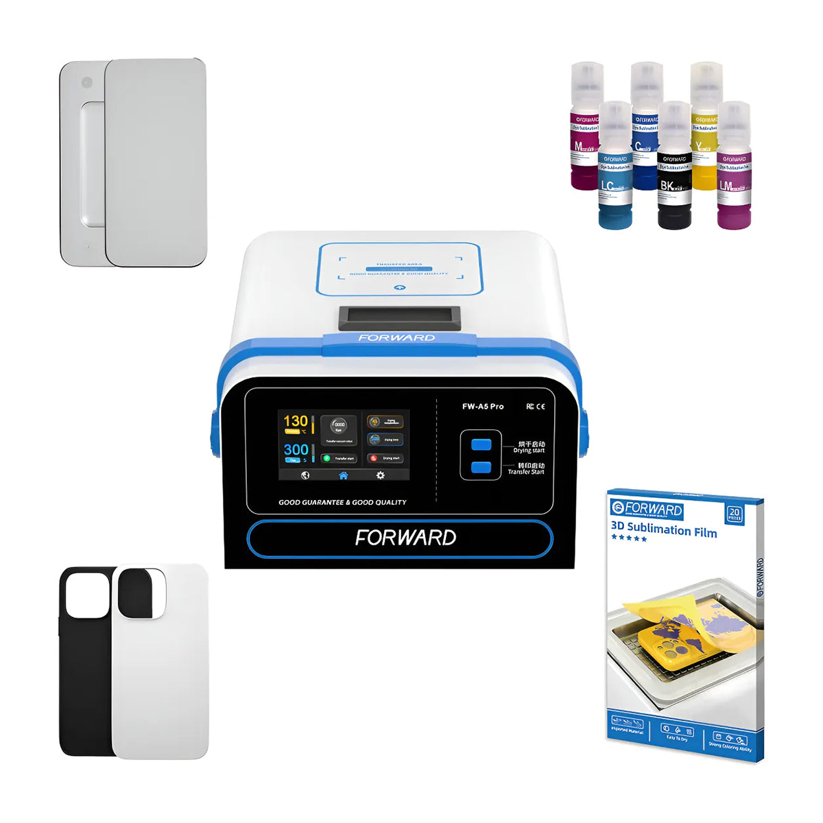 Kit de Sublimación de Fundas para celular Forward A5 Pro