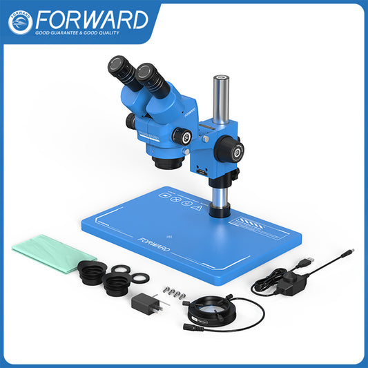 Microscopio Estéreo Binocular FW-M55-S – ¡Visión 3D y Base Térmica!