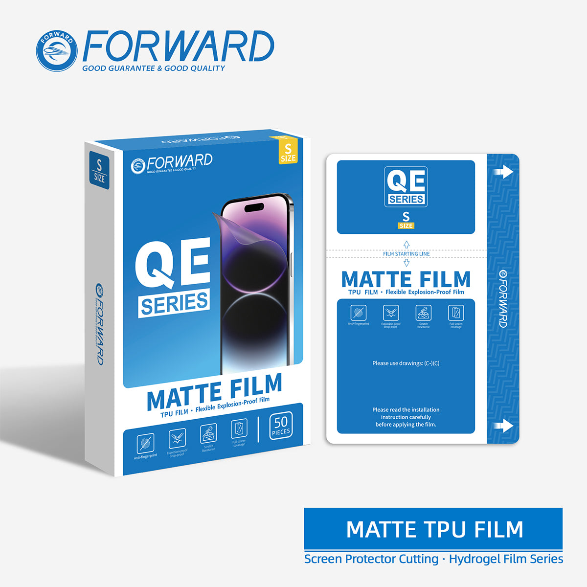 Paquete de Micas de Hidrogel Forward QE Series – Protección Premium de Grado Profesional (20 y 50 pzas)