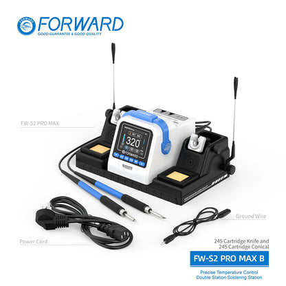 Estación de Soldadura Doble Forward S2ProMax Series – ¡Potencia Dual Pro!