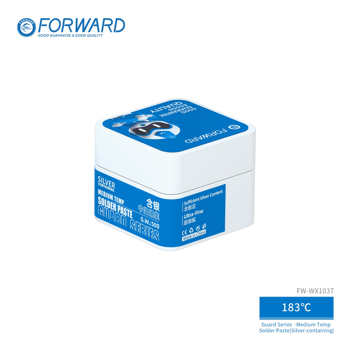 Pasta de Soldadura 183°C con Plata – Guard Series (Temperatura Media)