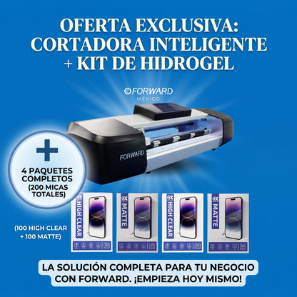 Kit Promocional: Máquina Forward ZERO+3 + 200 Micas de Hidrogel Outspark