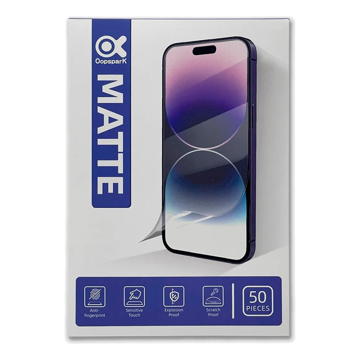 Paquete 50 Micas de Hidrogel MATTE – Outspark 4 Estrellas (OK-07)